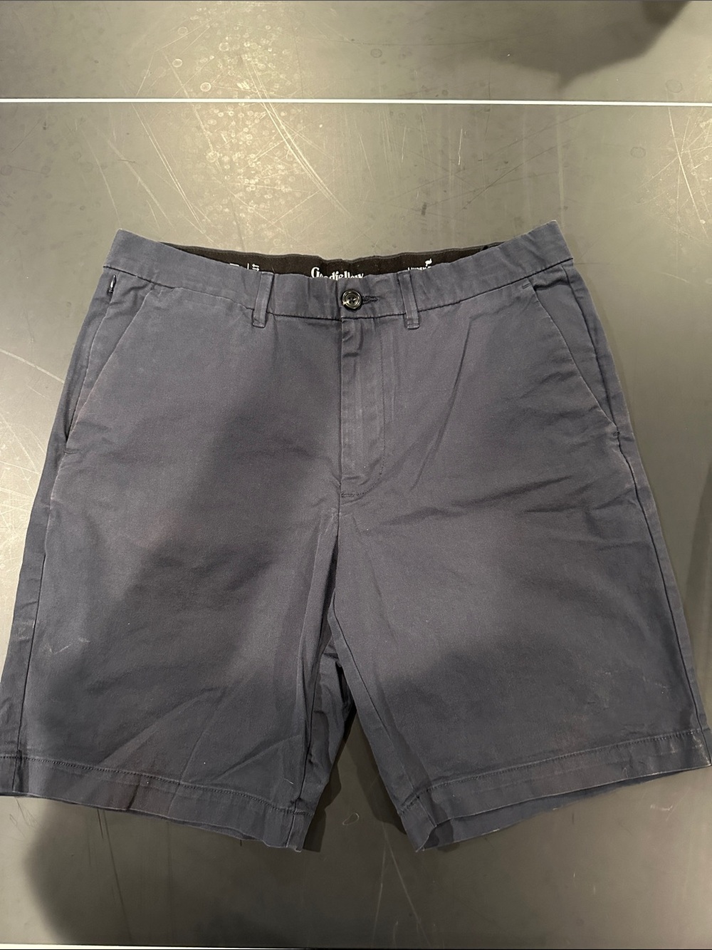 Goodfellow & Co Navy Flat-Front Cotton Shorts
